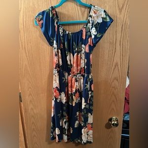 Off the shoulder floral dress